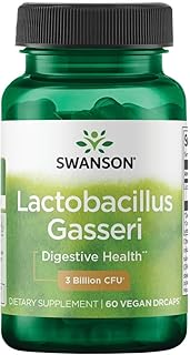 Swanson Lactobacillus Gasseri 3 millones de UFC, 60 cápsulas Drcaps vegetarianas.