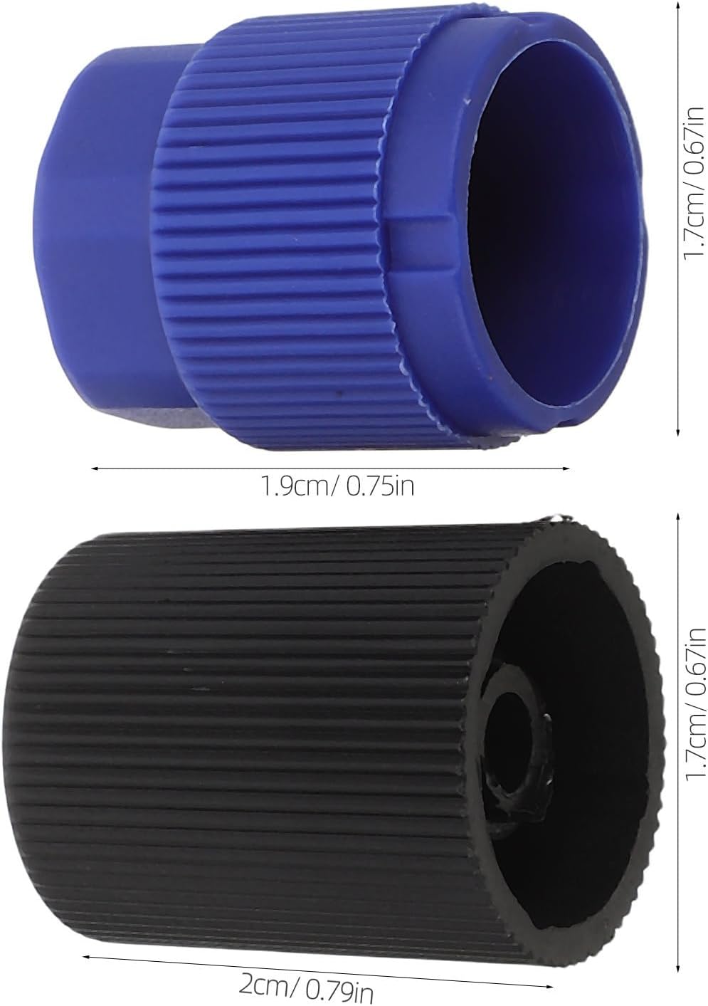 20pcs Leak Proof Air Conditioning Valve Caps for Automotive Ac Charging Ports, Plastic Dust Covers with Broad Compatibility and Comprehensive Protection for High and Low Side Ac