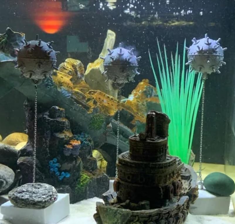Miniatura 5 de Decoración flotante del tanque de peces de la mina del mar