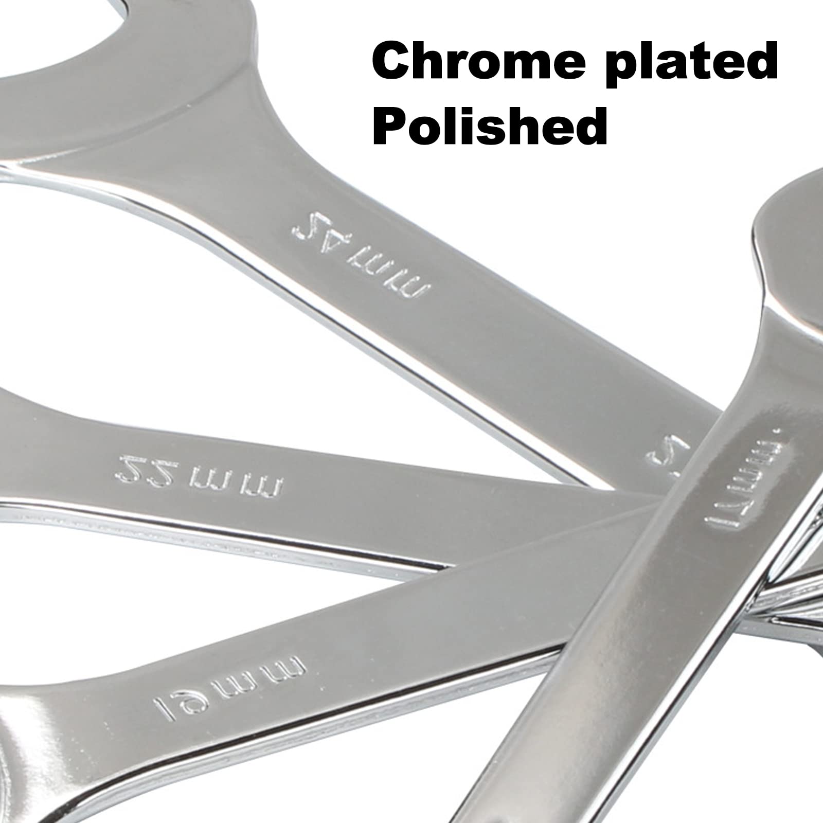 Llave de extremo abierto, súper delgada, 22 mm x 24 mm, acero al carbono, doble llave de extremo abierto, herramienta de reparación métrica para bicicleta