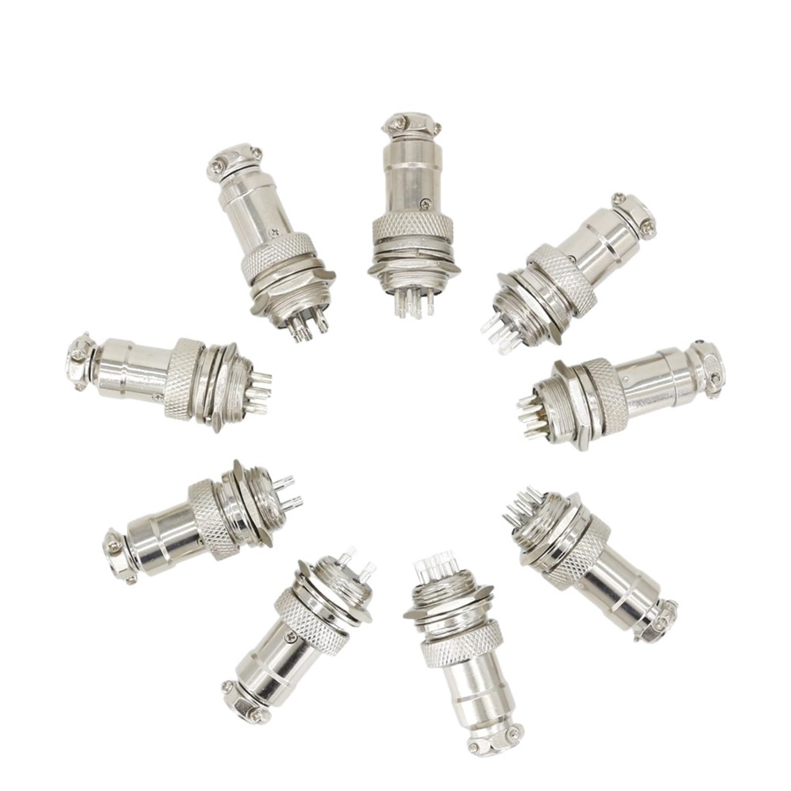 Connecteur aviation GX16 16mm fiche mâle femelle châssis 2 3 4 5 6 7 8 9 10 pins