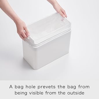 Like-It | LBD-02 | Odor-Free Trash Bin, Slim and Stylish | Odor Leakage Prevention, Kitchen, Living, Diaper and Pets | 13.2 6.7 24.6 | Gray | 6.6 gal