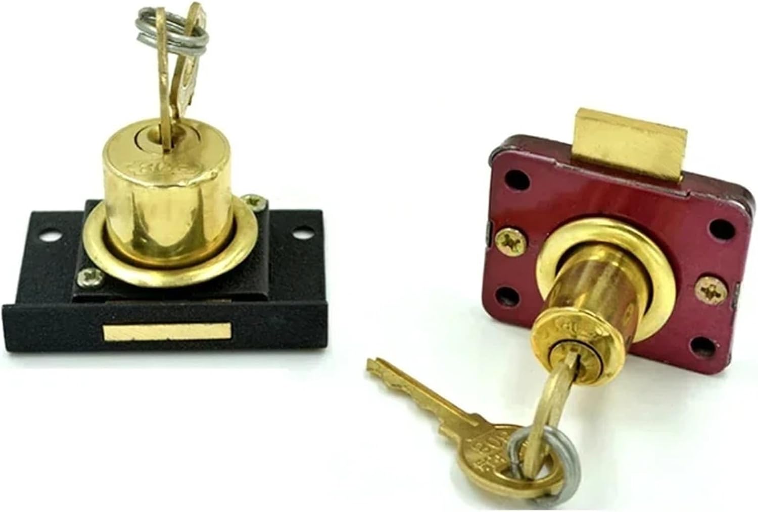 Drawer Lock 22mm 16mm for Home Cabinet Desk School Drawer Office Cupboard Wardrobe Door Furniture Hadrware MX08 1Pcs(16mm Silver Same Key)