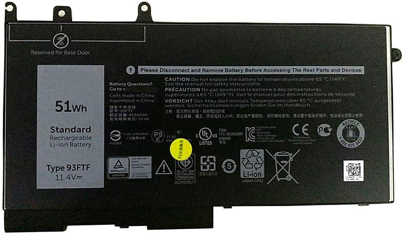 Laptrix 93FTF Laptop Battery Compatible with Dell Precision 15 3520 Latitude E5480 E5580 E5590 5280 Series Notebook D4CMT (B08YRPK9V1) Amazon Price History, Amazon Price Tracker