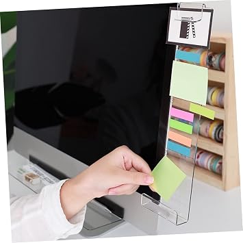 2pcs Monitor Memo Note Board Phone Message Memo Board Computer Screen Easy Install