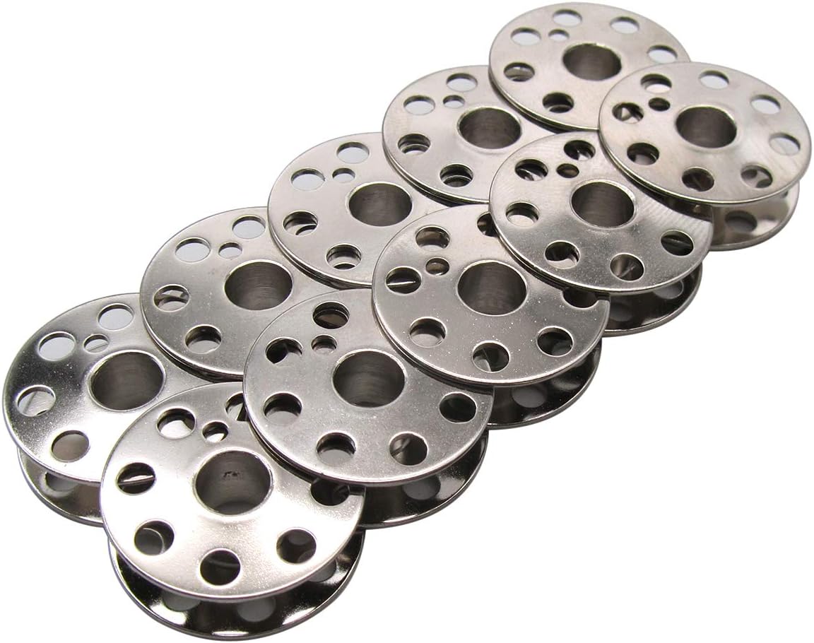 CKPSMS -10PCS #45785 BOBBINS Compatible with Singer Featherweight 221,222,222-1,301,301A (BOBBINS 10PCS)