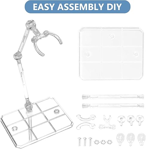 Miniatura 5 de Soporte para figura de acción, 22 piezas de figuras de acción de montaje, soporte de soporte para modelo de base, compatible con figuras HG RG SD