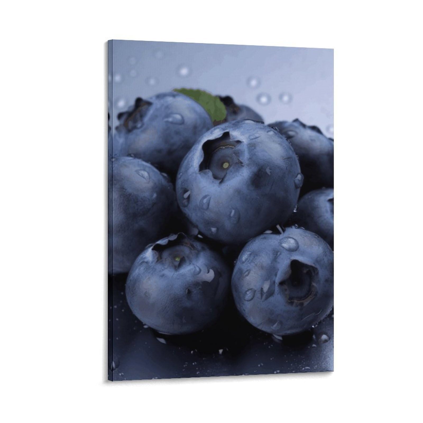 Canvas Wall Art for Living Room 16"x24" Modern Artwork Painting Pictures Hanging Canvas Prints Blueberry Aesthetic Wall Art for Bedroom Bathroom Office Wall Art Print Decor Blueberry Canvas Wall Art