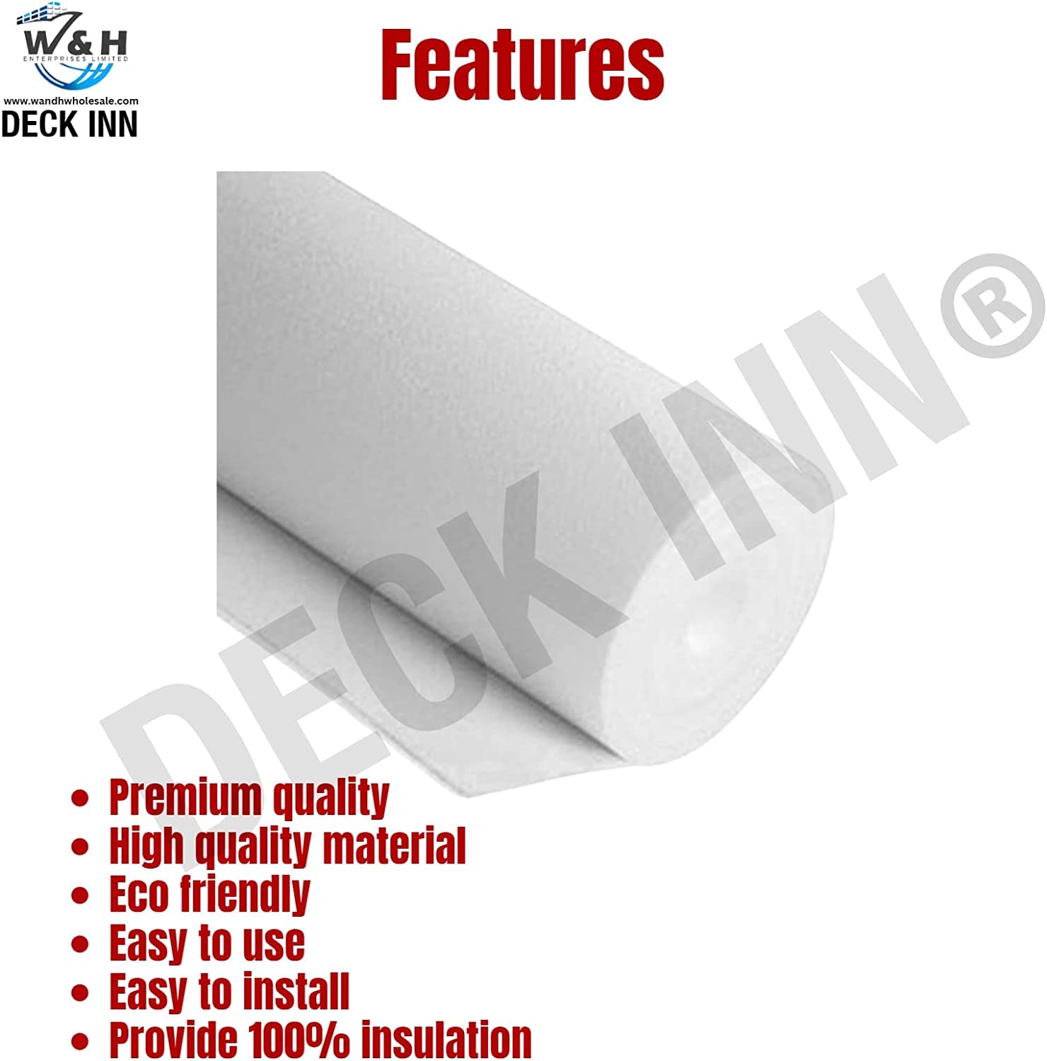 Deck INN 1400 Grade Polystyrene SupaDec Lining Paper Wall Insulation Insulated Underlay Paper Construction Insulation Roll - Image 4