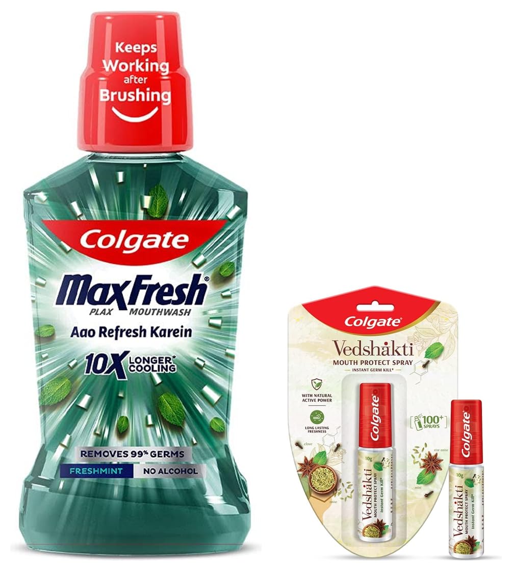 Colgate Plax Antibacterial Mouthwash, 24/7 Fresh Breath - 250ml, (Fresh ...
