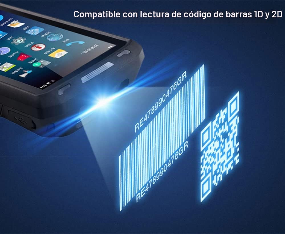 Escáner de código de barras Android 2024, Android 13 PDA, escáner de código de barras de 4 GB + 64 GB con teclado, escáner de código QR N6703 1D 2D, escáner de inventario IP66 con software