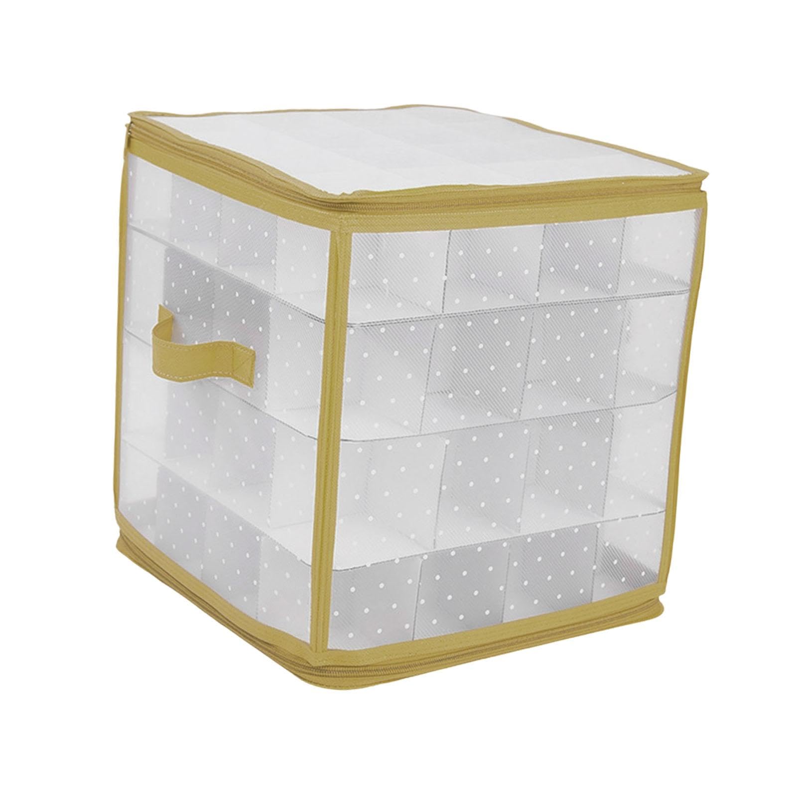 MagiDeal Scatola portaoggetti per Palline di Natale, Custodia per Il Trasporto, Organizer per Decorazioni Natalizie, Regalo, Scatola portaoggetti per, Tieni 64 Palline