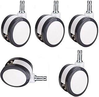 Rueda para muebles de 5 piezas 11 * 22 mm 60 mm Silla Sofá Rueda giratoria Ruedas de goma Carro
