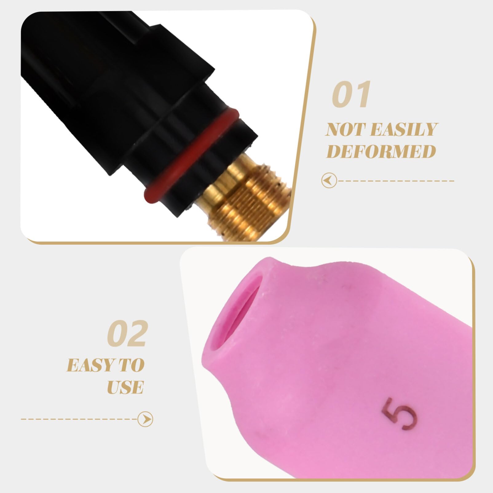 OSALADI Cup Welding Mesh Screen Set 12pcs Wp17/18/26 Clamp Stainless Steel Easy to Assemble