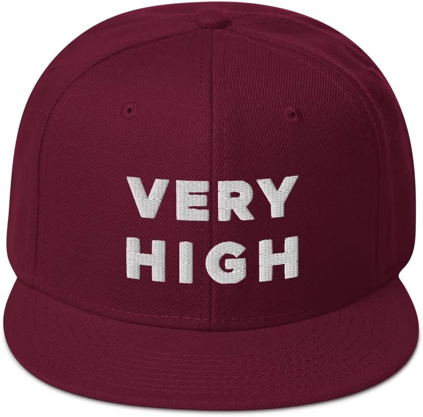 Wiz Hat, Very High (Embroidered Wool Blend Snapback Cap)