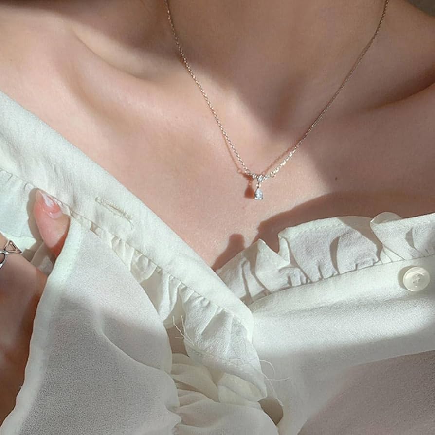 Amazon.co.jp: ウォーター ドロップ ペンダント ネックレス