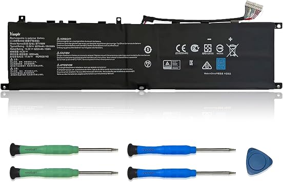 BTY-M6M Laptop Battery Replacement for MSI Creator 15 A10SD A10SDT A10SE A10SET A10SEV A10SF A10SFT A10SGS 10TLT 10TM 10TMT 11UK 11UM 11UMT, WE76 11UK 11UM Series 4ICP8/35/142.