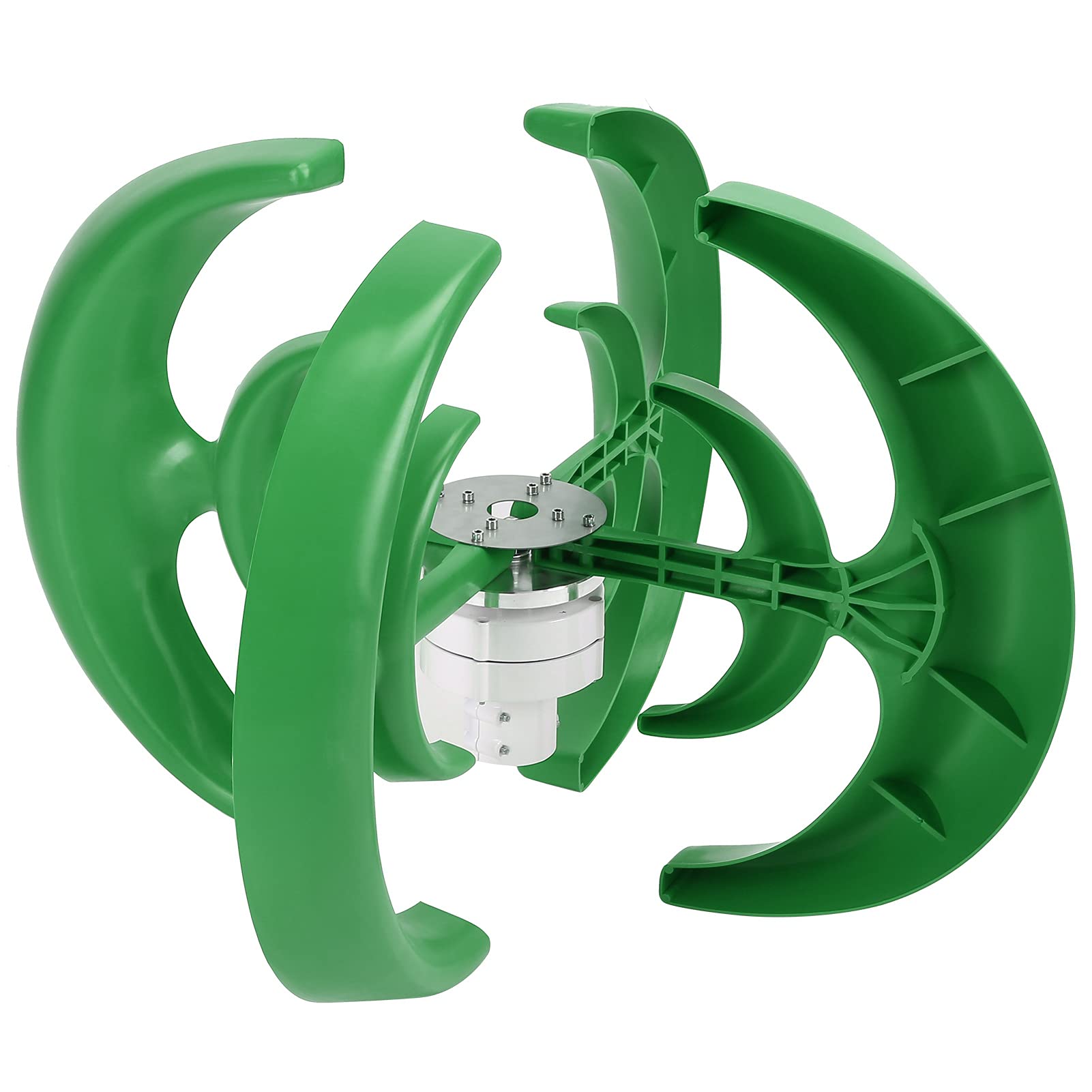 Generador de Viento, Turbina de Ejes Verticales de Acero Aleado 1200W para Barcos y Cabinas (12V)