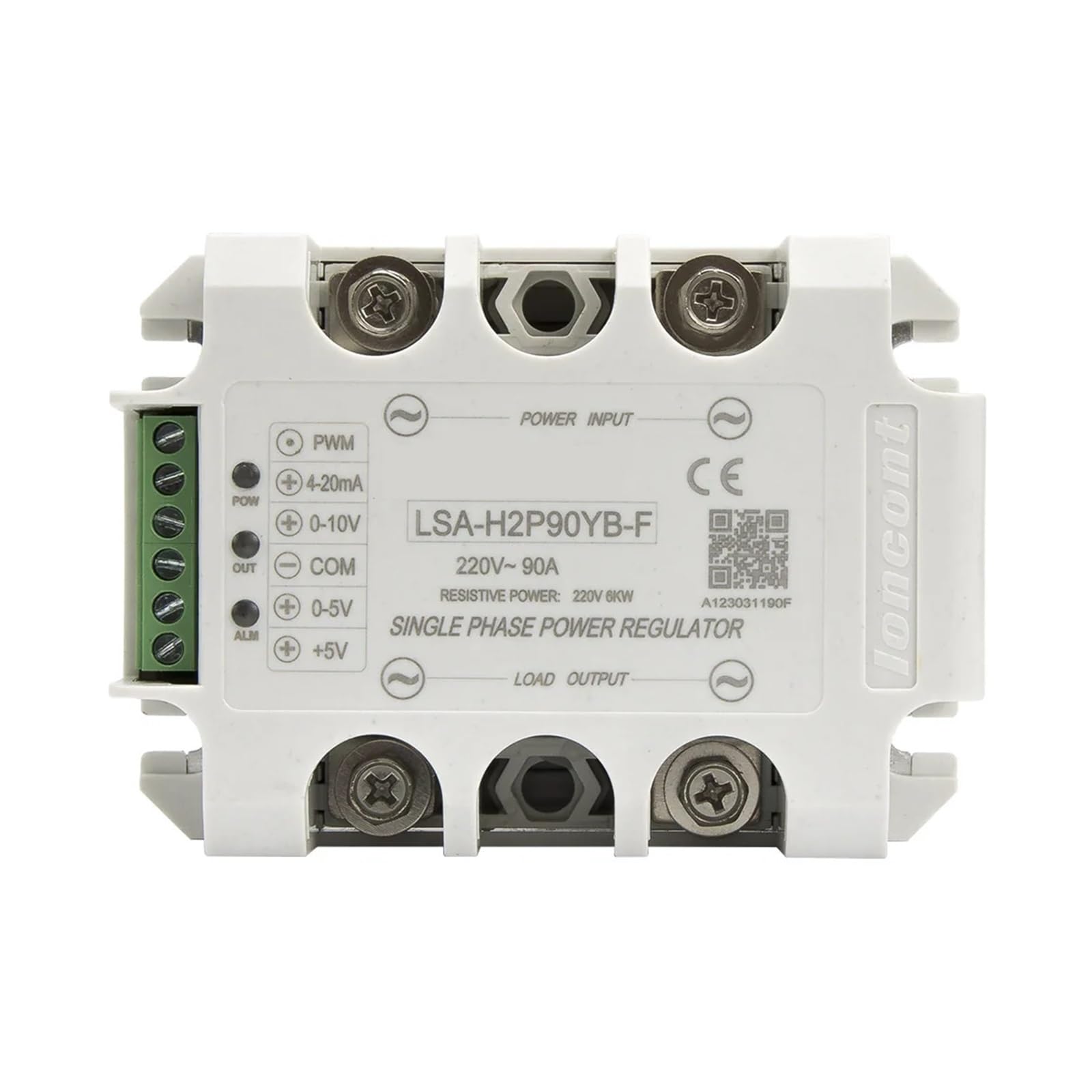 Módulo regulador de potencia/regulador de voltaje de estado sólido con retroalimentación negativa de circuito cerrado de CA monofásico LSA-H2P90YB-F de 90 A y 220 V