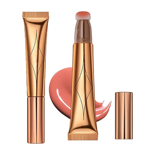 Lápiz corrector líquido de contorno con aplicador de cojín, acabado mate natural, iluminador facial, iluminador facial