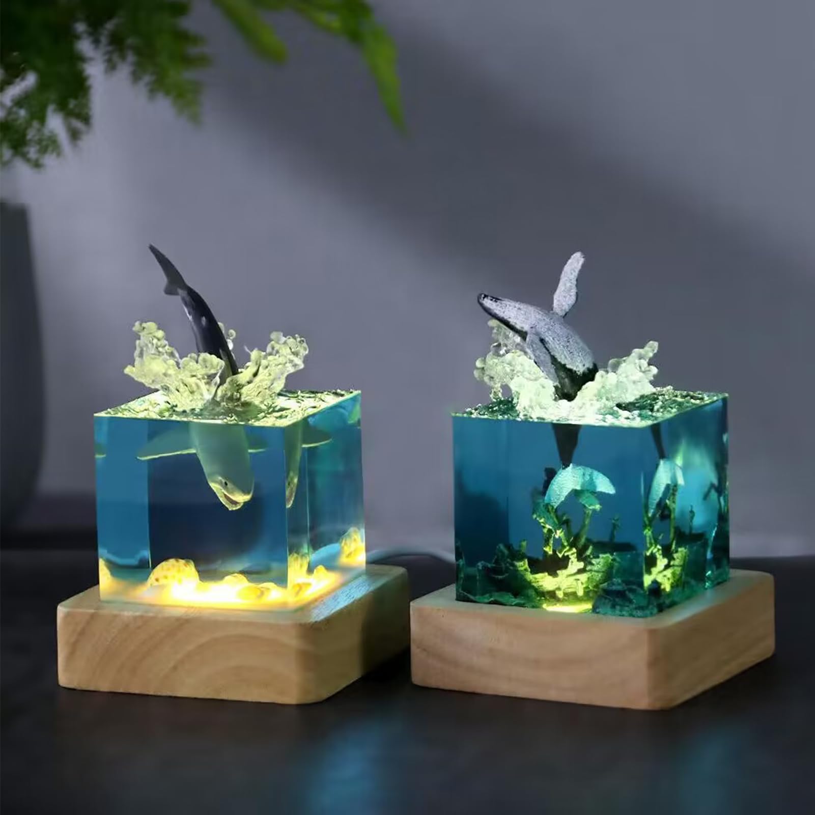 青緑色 ガラス 置物 オブジェ 大型 鯨 Amazon.co.jp: TOYMYTOY 青いクジラの彫刻ガラス鯨の置物の手の