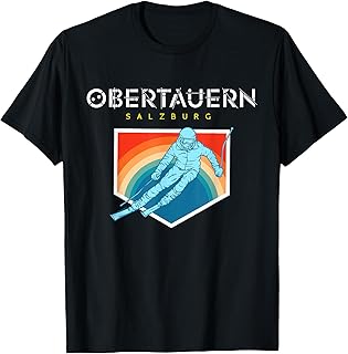 Obertauern Salzburg Austria Retro 80s Ski Gift T-Shirt