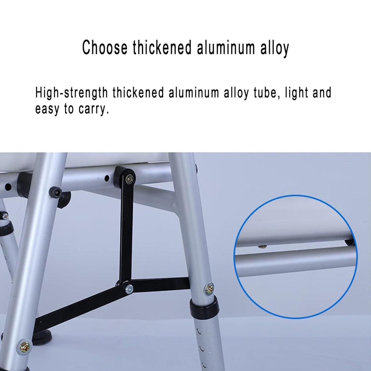 Silla de Ducha Plegable Antideslizante, con Brazos y Respaldo extraíble, Asiento de Ducha Regulable en Altura, para Personas Mayores, discapacitadas y Embarazadas