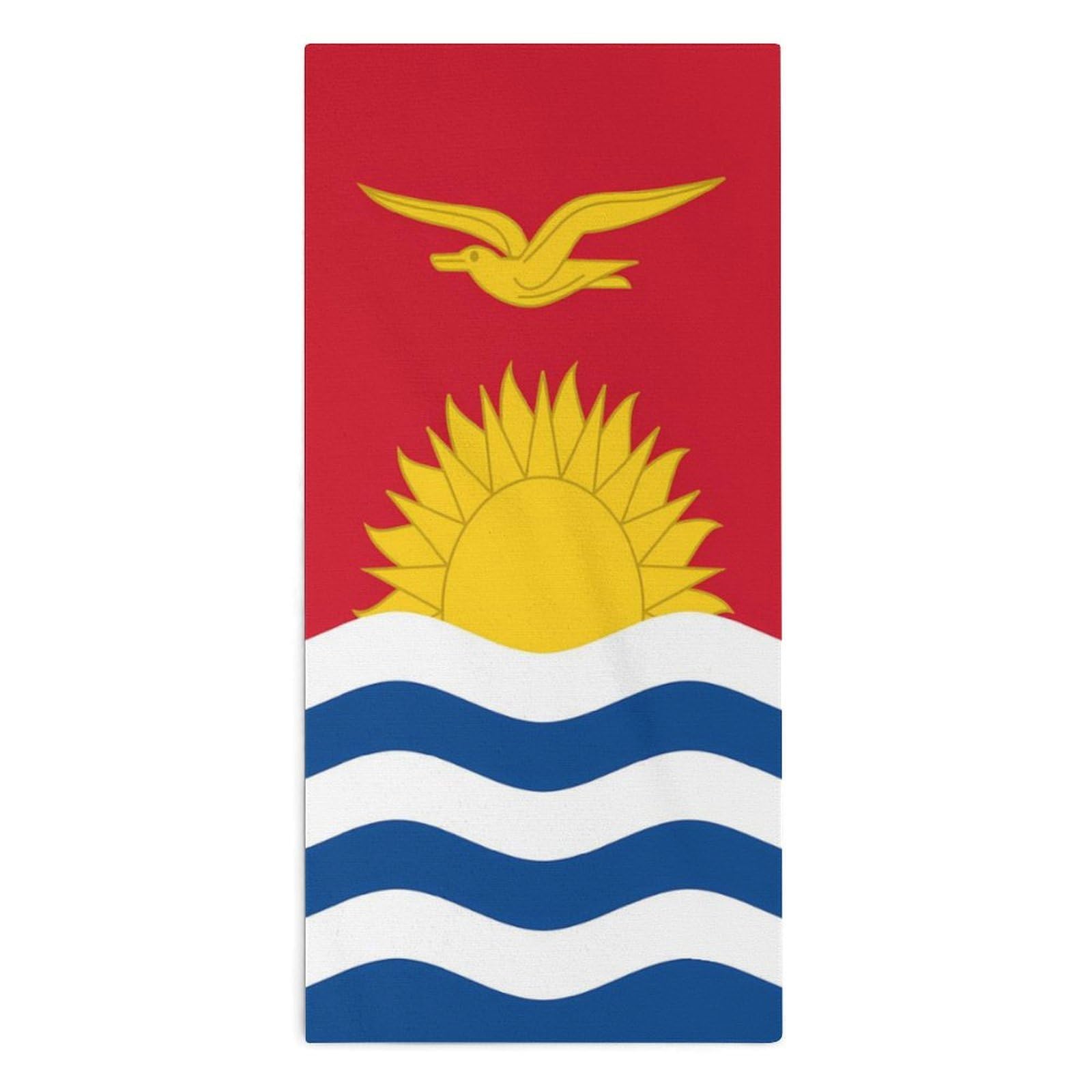 Kiribati Flag Hand Towels Soft Face Towel Gym Bathroom Travel Hotel 13"x28"