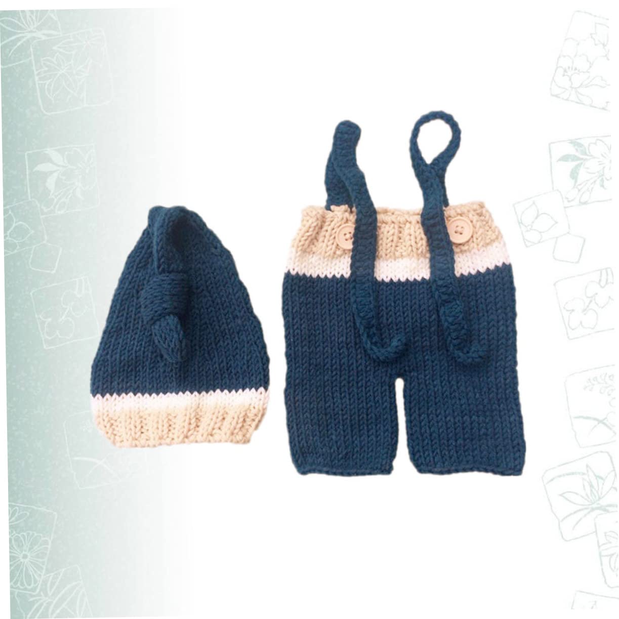 DOITOOL 3 Piezas De Accesorios para Fotos De Bebés Recién Nacidos Vestido De Punto Ropa para Bebés De 0 A 3 Meses.