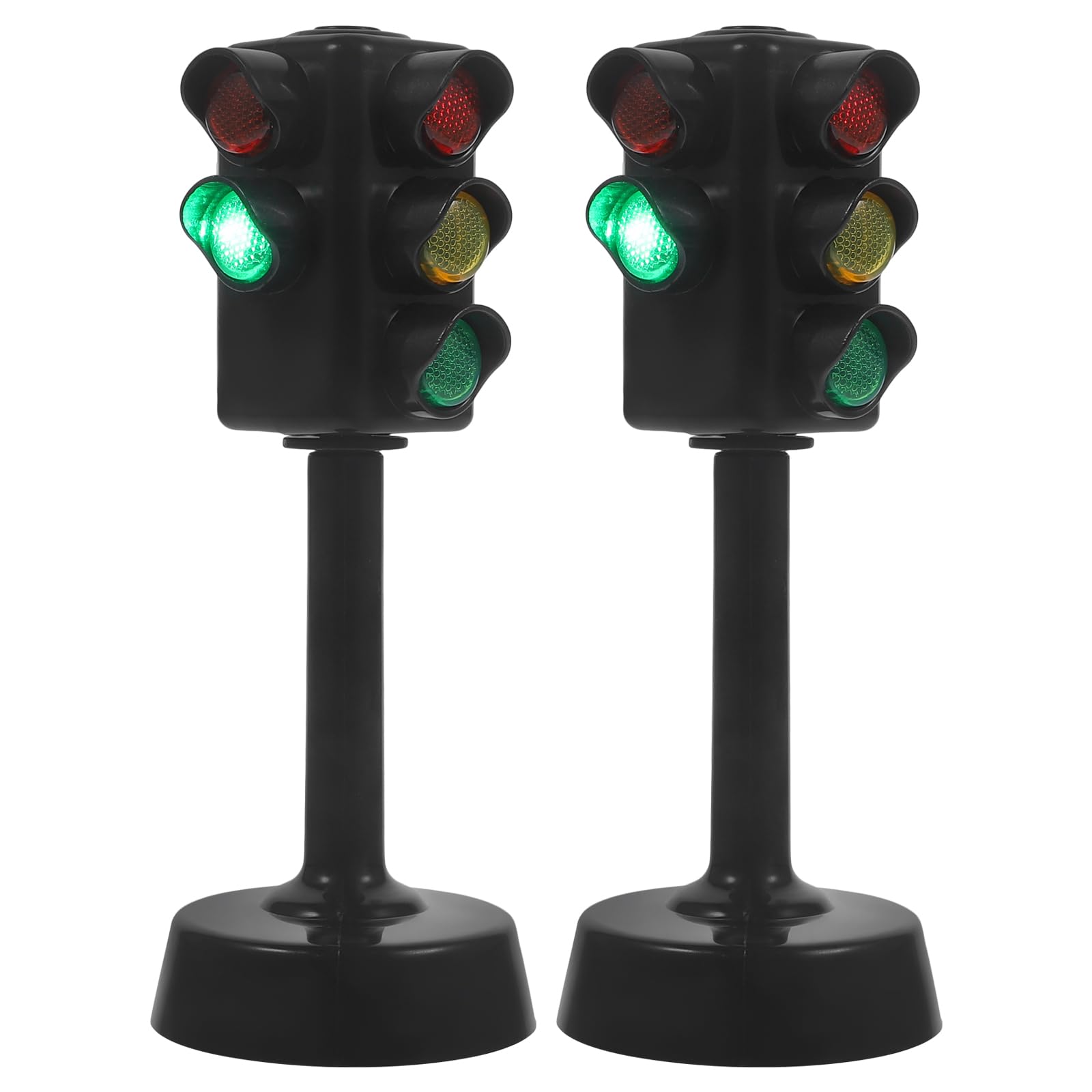 2 Pcs Feu de Jouet Drôle Portable de Signalisation Jouets Modèle de Trafic Jouets Éducation Précoce Jouet pour Chambres d'enfants Soirées à Thème