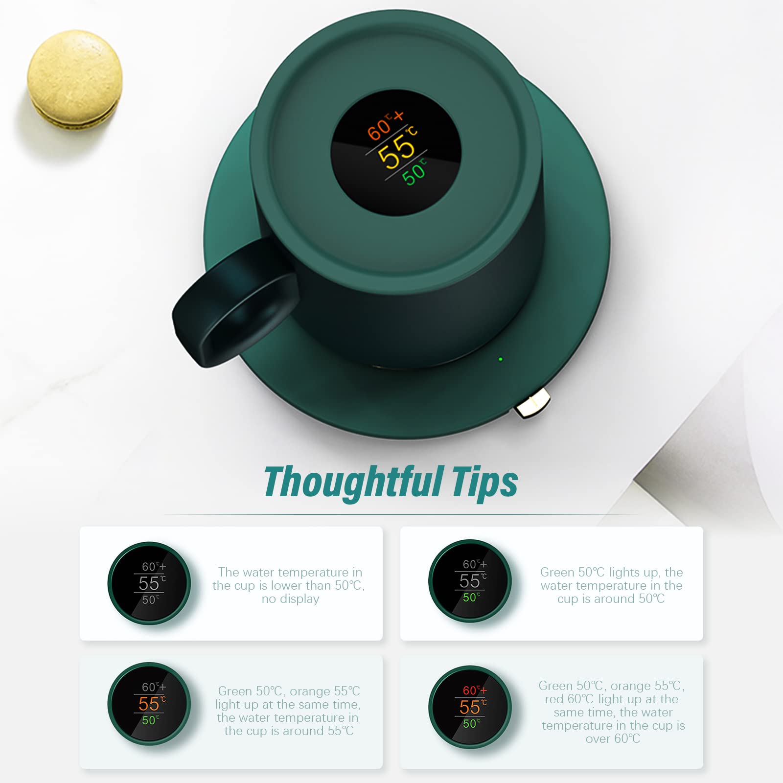 Tassenwärmer Mit Thermostat - Hält Getränke Bei 55°C Perfekt Warm