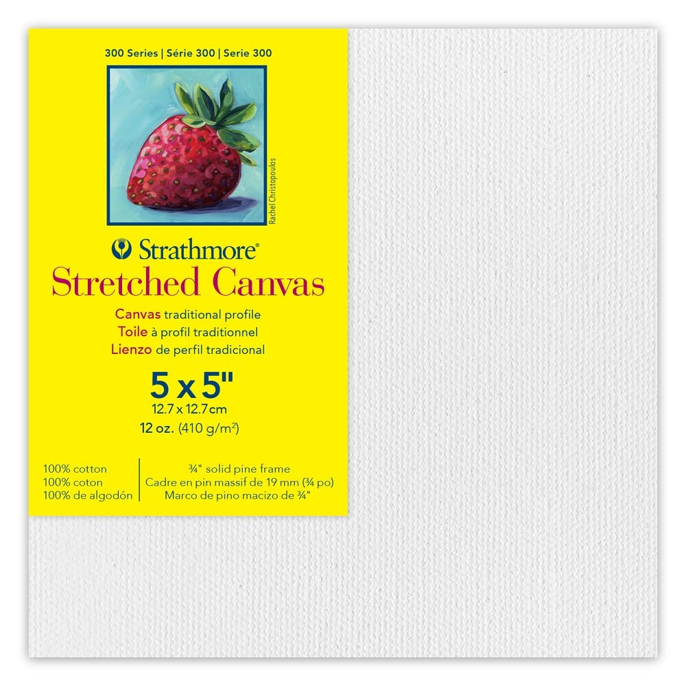 Toile tendue Strathmore Série 300 blanc pour projets d\'art