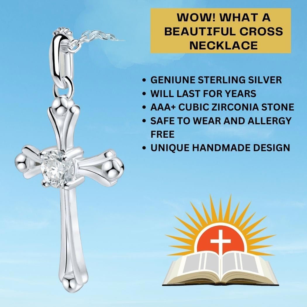 LUV AND GRATITUDE Confirmation Gifts for Teen Girls - Confirmation Gifts for Girls, Confirmation Decorations, Confirmation Gifts, Confirmation Cross Necklace with Meaningful Message, Luxury Packaging