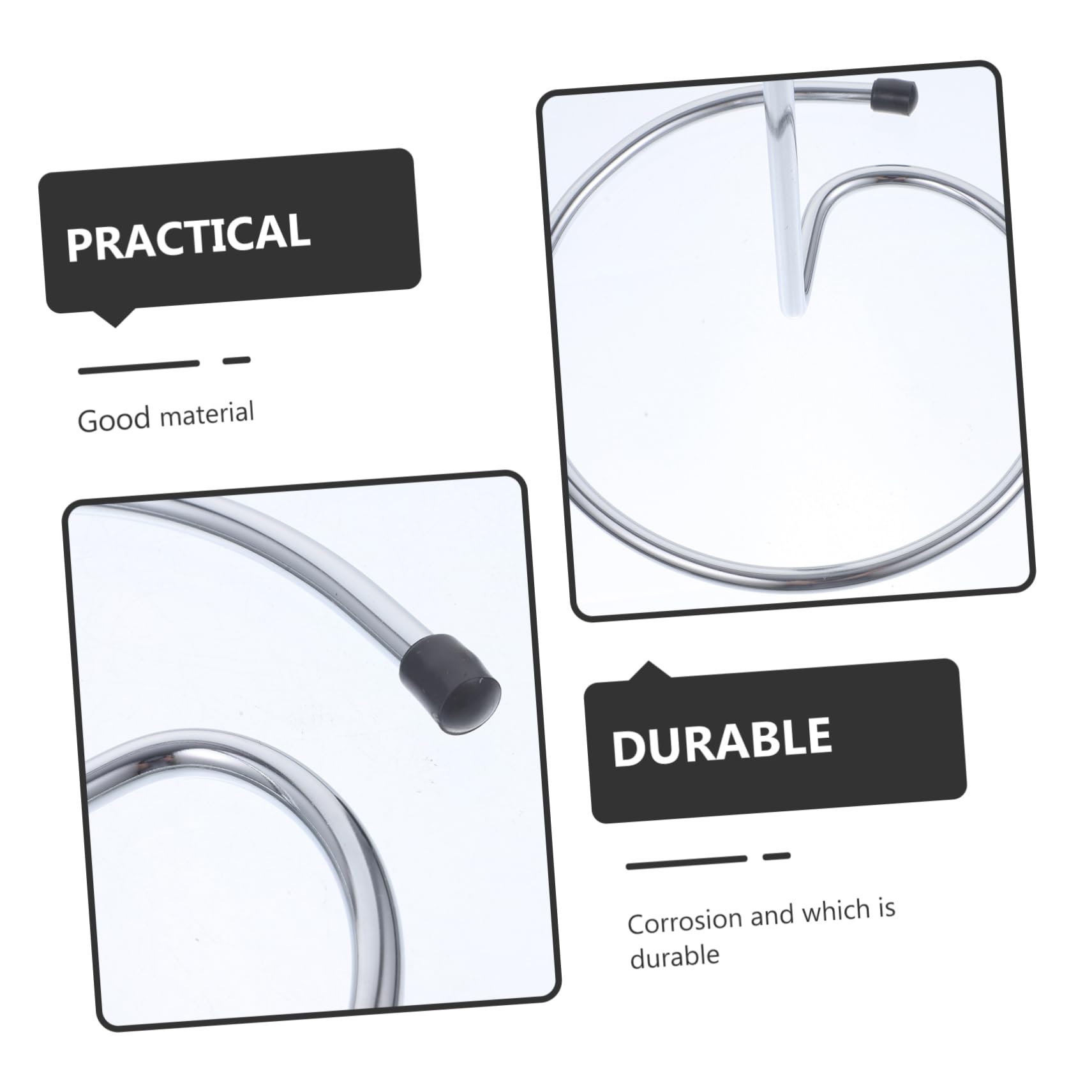 Égouttoir à Carafe à Vin Couleur Argenté en Acier Inoxydable 2pcs Support Stable pour Séchage Rapide pour Bars et Maison