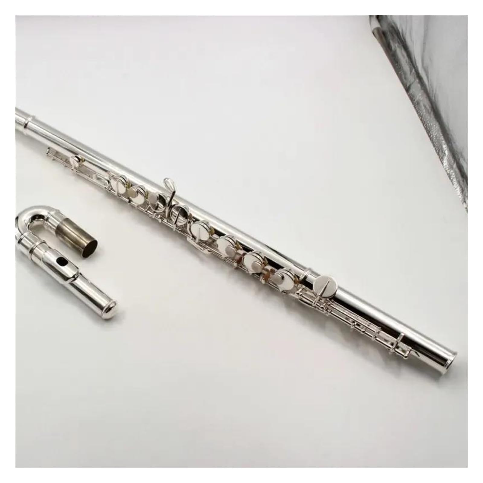 Amazon | アルト フルート スタンダード G キー 16 閉穴銀メッキキー