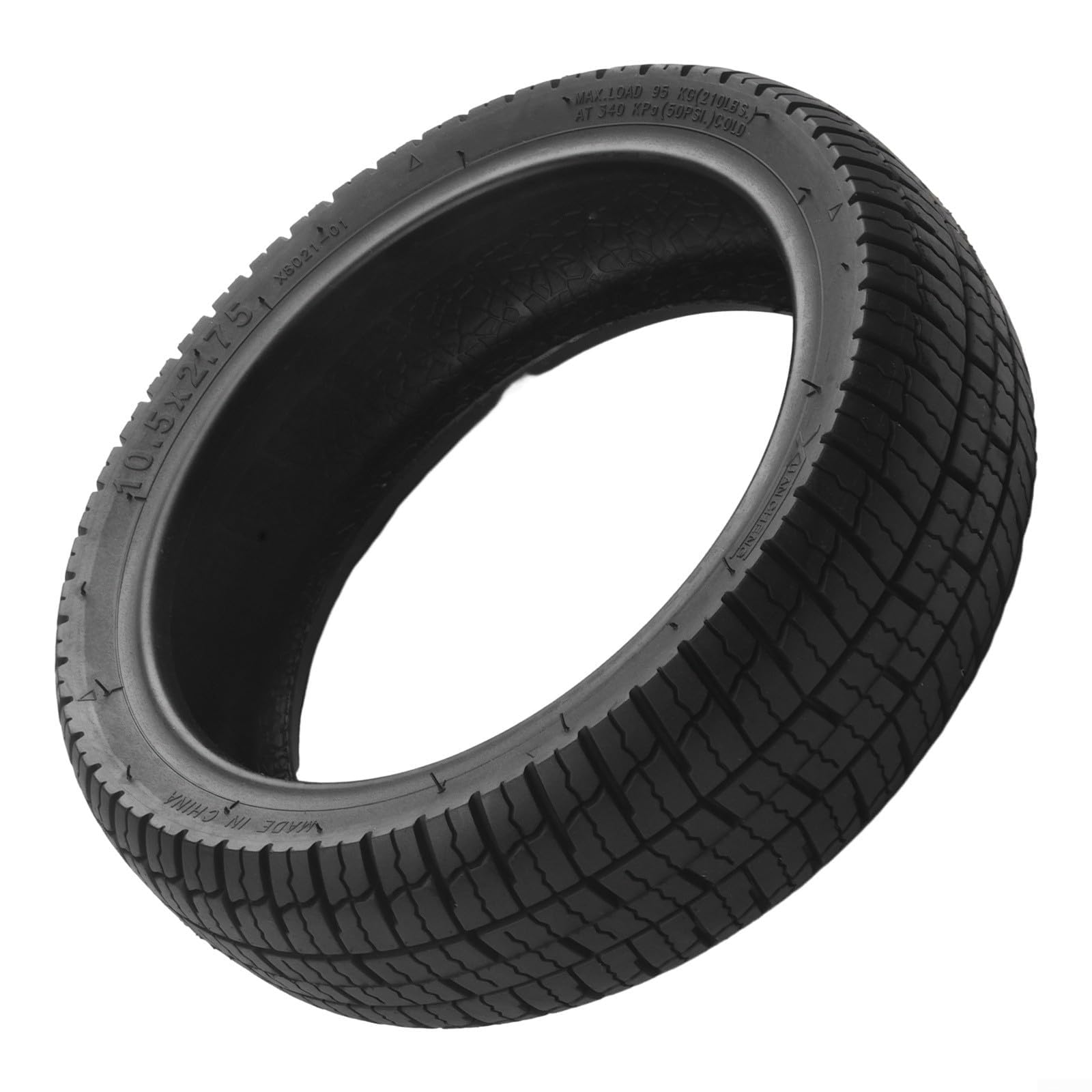 Pneu sans chambre à air 10 x 2,75-7 pour scooter Ninebot P65 P100 P100s fabriqué à partir de caoutchouc optimisé pour la route et les conditions