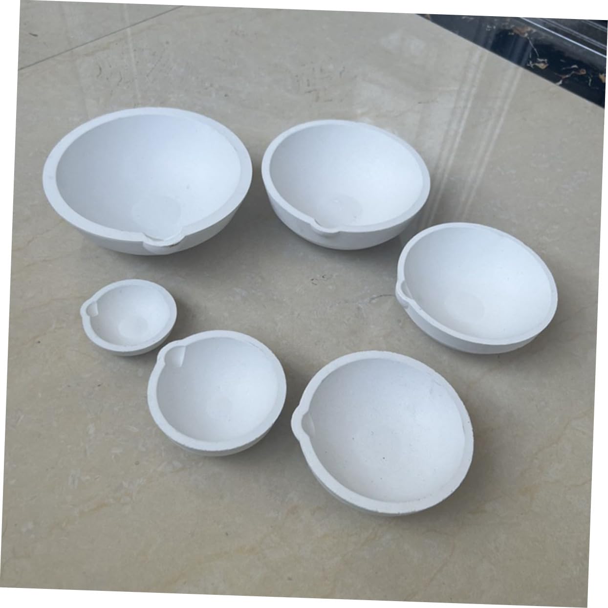 NUOBESTY 3 Piezas Crisol De Oro Plato De Refinación De Plata Crisoles De Cuarzo Portátiles Plato De Crisoles De Fusión Equipo Para Fundir Oro Crisol Plato Taza Fusor Panal Oxido De Aluminio
