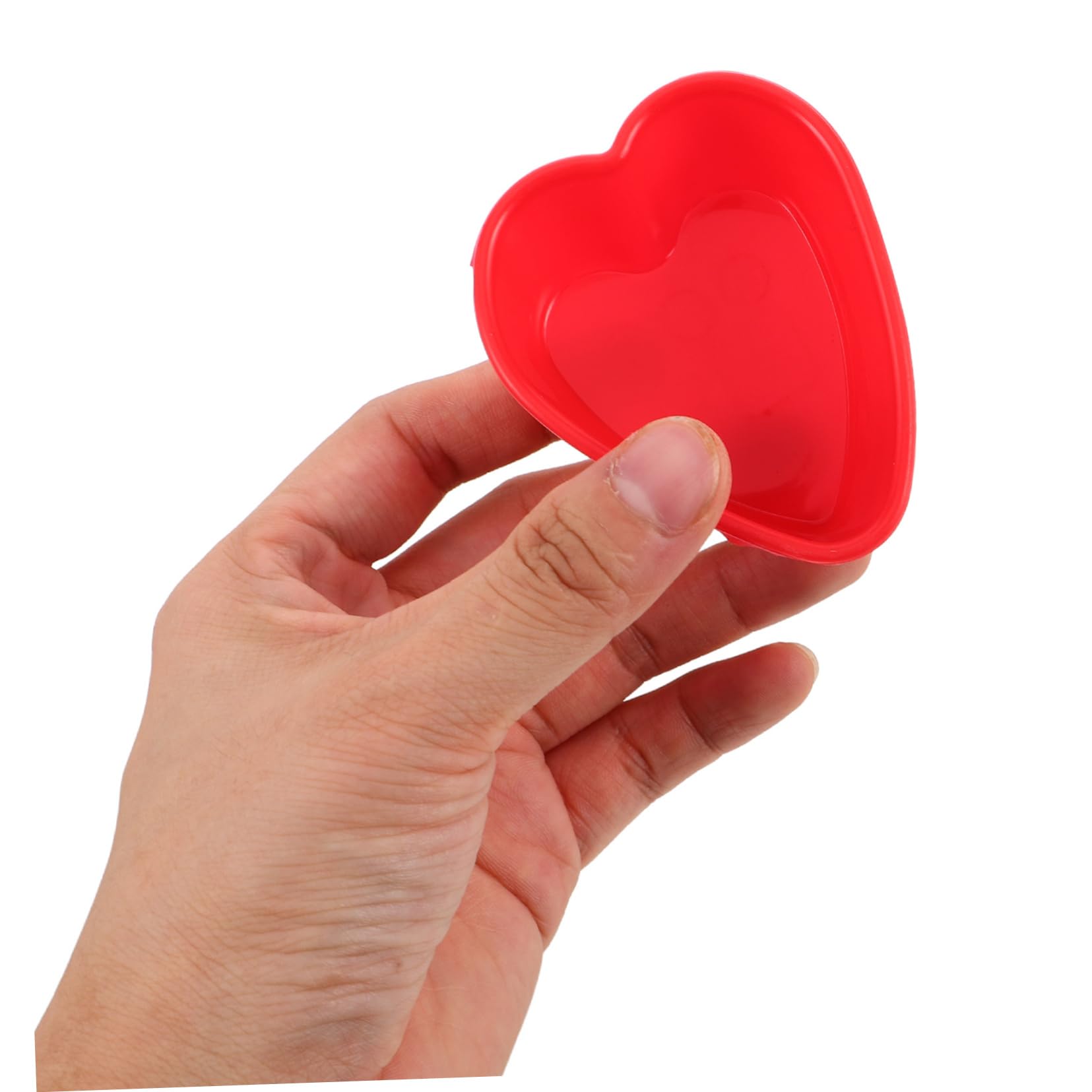 Amosfun 50piezas Molde de Silicona de Corazón Pequeño para Hacer Pasteles Pudines Gelatinas para Celebraciones de San Valentín y Postres de Repostería