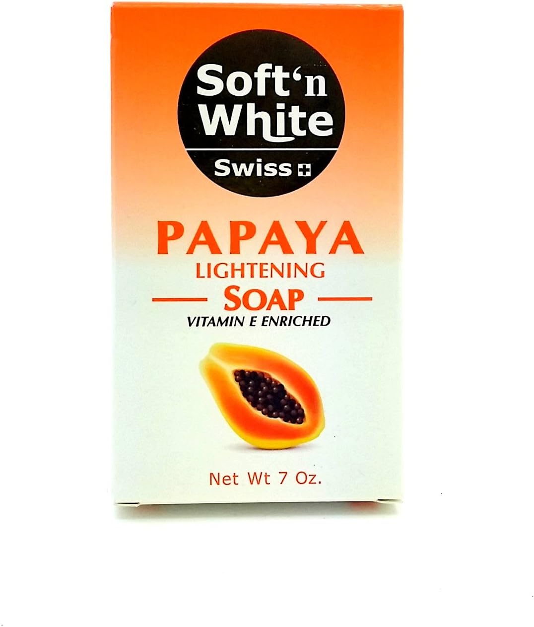 Soft N White Papaya Lightening SOAP ENRICHED WITH VITAMIN E 7 oz by Sof N White