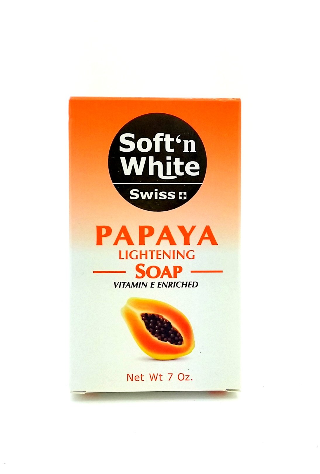 Soft N White Papaya Lightening SOAP ENRICHED WITH VITAMIN E 7 oz by Sof N White