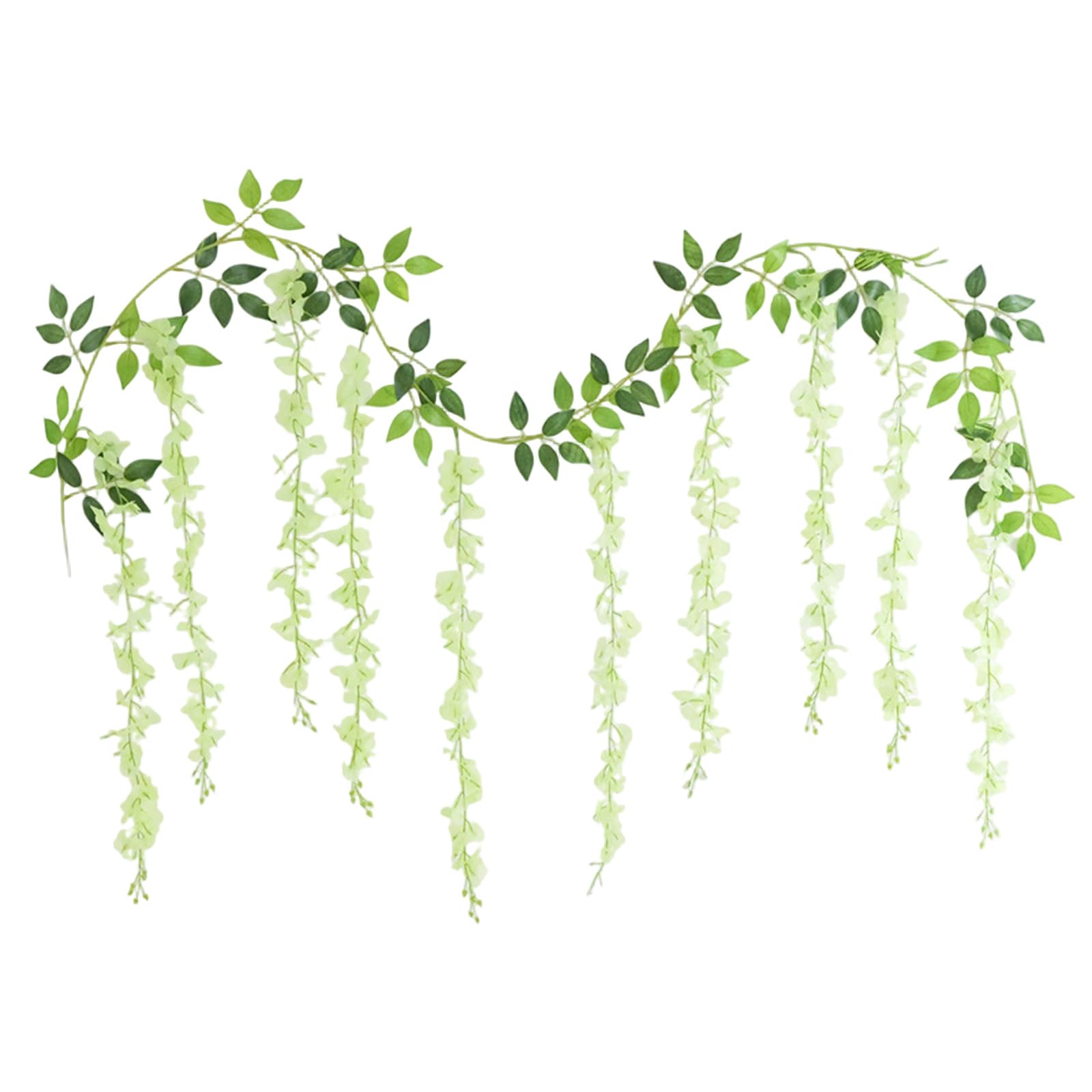 Shurhome Artificial Wisterias Vine Ceiling Decoration with Life Like Flower for Wedding Ceremony and Special Occasion Artificial Flower