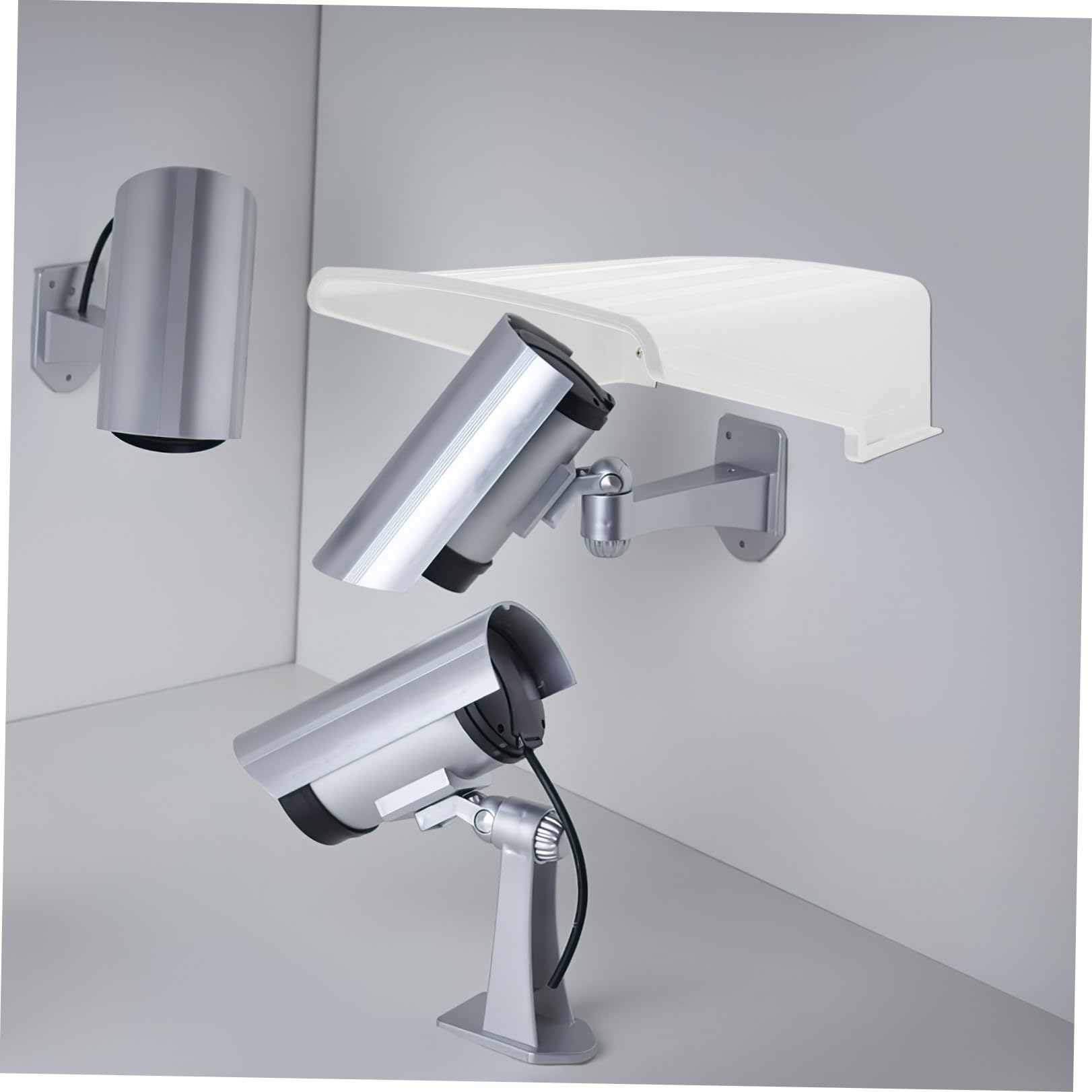 Lot de 4 Protections Étanches pour Caméra de Sécurité Extérieure – Capots Anti-Pluie, Anti-Soleil et Anti-poussière, Boîtiers Résistants aux Intempéries pour Surveillance