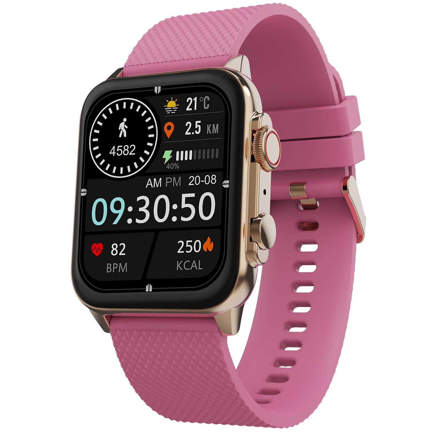 Maxima Hunt 1.78" Super AMOLED Smart Watch, Bluetooth Calling, 368x488 Resolution,1000 Nits,60hz Refresh, Metallic Build, AI Voice Assistant, BT 5.2 Seamless Connection, Active Crown (Rose Gold Pink) (B0CP5134DV) Amazon Price History, Amazon Price Tracker