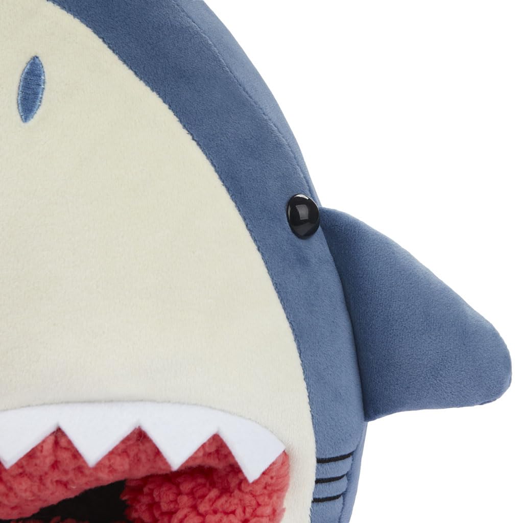 Balvi Scaldapiedi Sharky Colore Blu Uno squalo Si Mangia i Tuoi Piedi Poliestere 37x30x7 cm