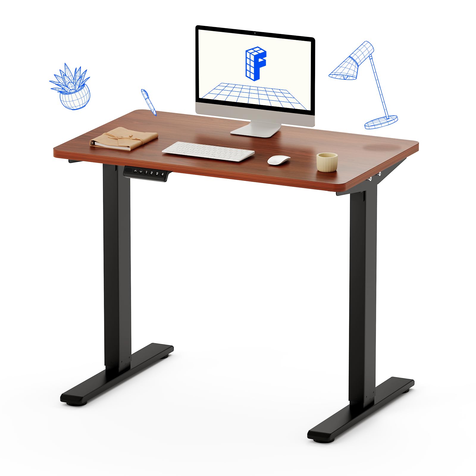 Amazon | FLEXISPOT 電動式スタンディングデスク(幅120×奥行60  