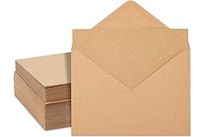 Best Paper Greetings 50 Pack Blank 5x7 Note Cards and Envelopes for Special Moments