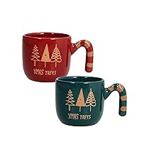 Tognana, Confezione 2 tazze caffè 130cc Senza piatto Candy Twist, Stoneware, Multicolor