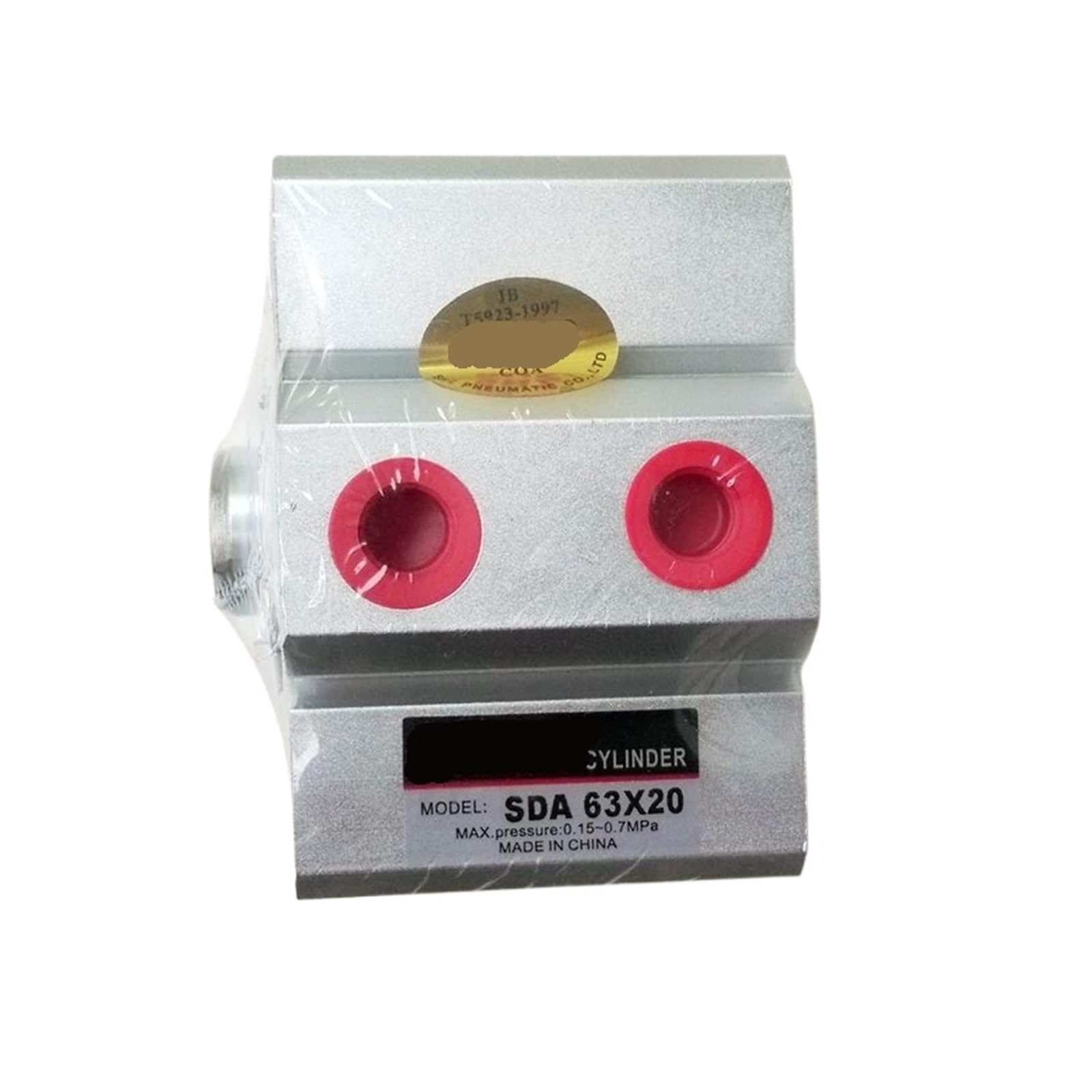 TBZOQAID 1pcs Bore 63mm Stroke 20mm Pneumatic Compact Cylinder63X20