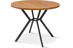 Modern Walnut LTTROMAT Round Dining Table