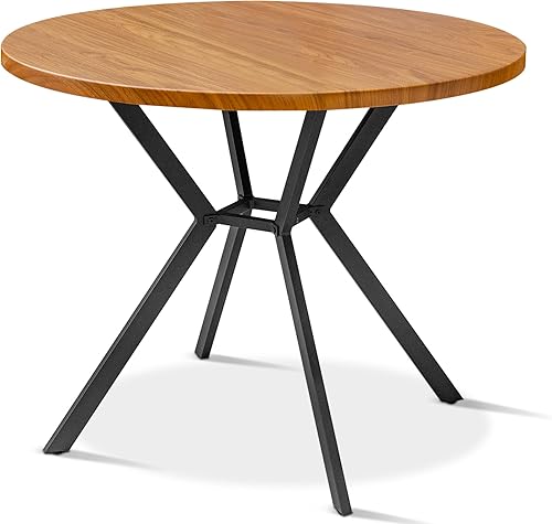 LTTROMAT Mesa de comedor redonda, mesa de cocina redonda pequeña de 39 pulgadas, mesa de comedor de mármol con base dorada, mesa de comedor de oro